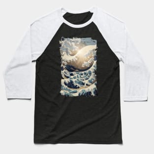 Great Wave Off Kanagawa Baseball T-Shirt